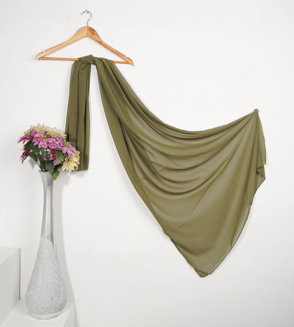 Plain Chiffon - Turtle Green