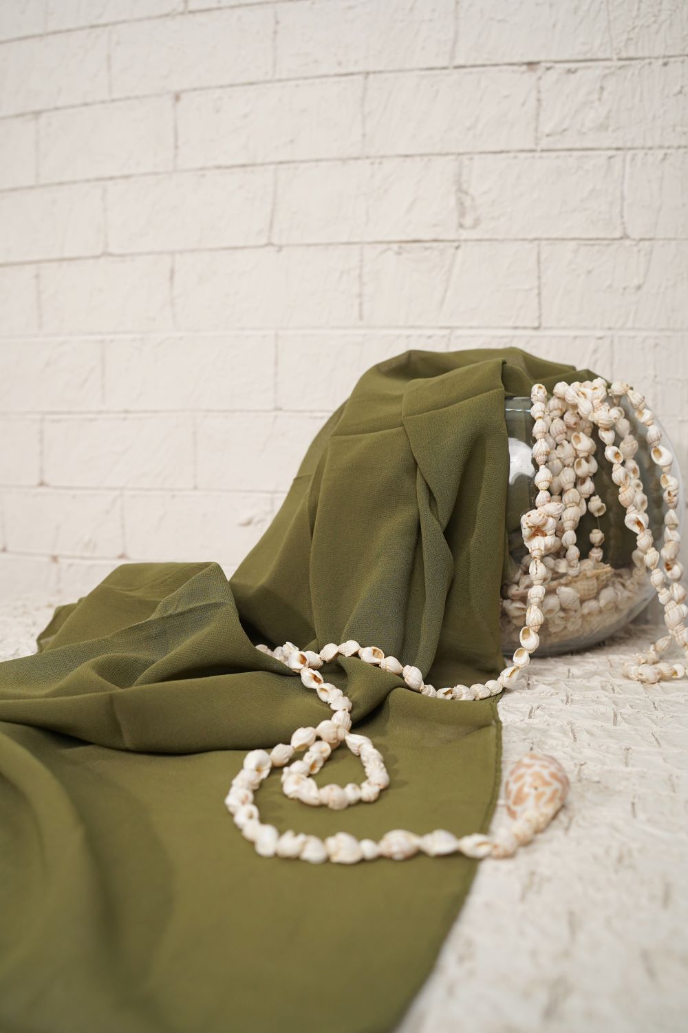 Plain Chiffon - Turtle Green