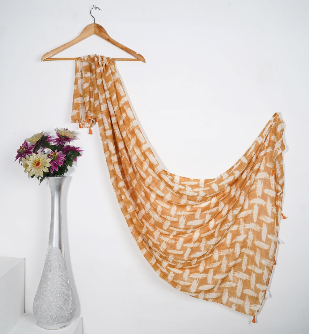 Chevron Block - Orange Check